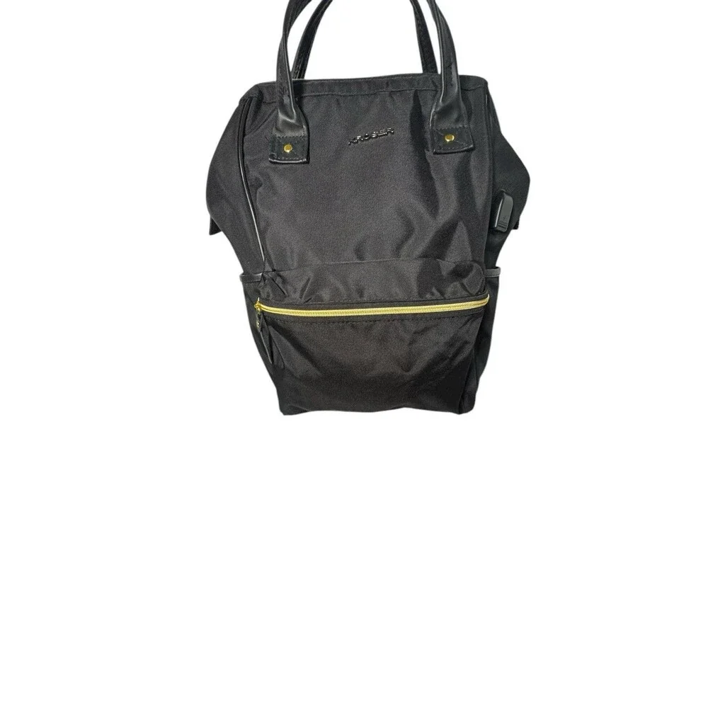 Kroser Unisex Large Black Laptop Tablet Backpack  w/Charging Port Work Travel